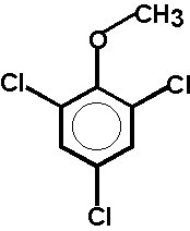 The Chemical Structure of 2,4,6 Trichloroanisole